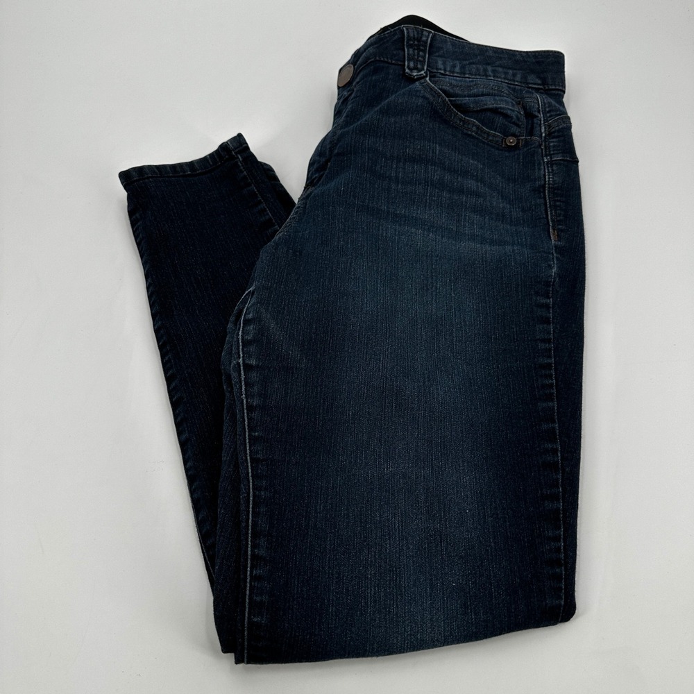 Democracy Absolution Dark Wash Skinny Jeans Womens Size 14 Indigo High Rise